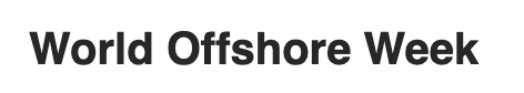 World Offshore Week lgo